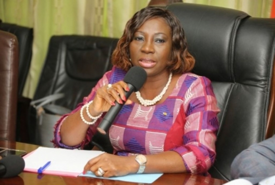 Kandia Kamissoko Camara, ministre de l’Education nationale, de l’Enseignement technique et de la formation professionnelle. 