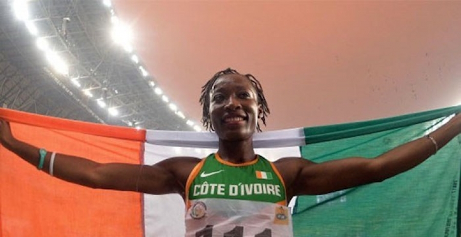 Athlétisme: Marie Josée Ta Lou accueilli en grande pompe à l’aéroport d’Abidjan-Port-Bouet