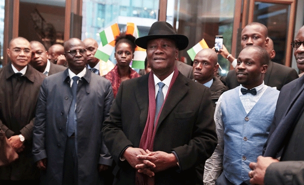 L'arrivée du Président de la République, Alassane Ouattara, à Berlin (Allemagne), ce lundi 18 novembre 2019, pour prendre part à la 3e édition de la Conférence du « G20 Compact With Africa ».