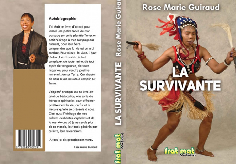La couverture du livre autobiographique de Marie Rose Guiraud intitulu00e9 ''La survivante''.