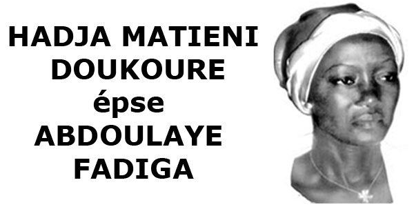 HADJA MATIENI DOUKOURE épse ABDOULAYE FADIGA, Ex-Présidente du Conseil d'Administration de la Mosquée du Plateau