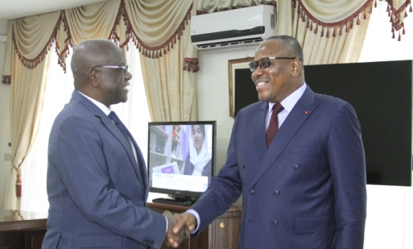 Le ministre Gilbert Koné Kafana et la nouvelle équipe de la Cei se sont engagés à travailler ensemble pour la réussite de la mission de cet organe