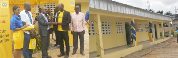 Remise de clés des salles de classe construites par la Fondation MTN-CI