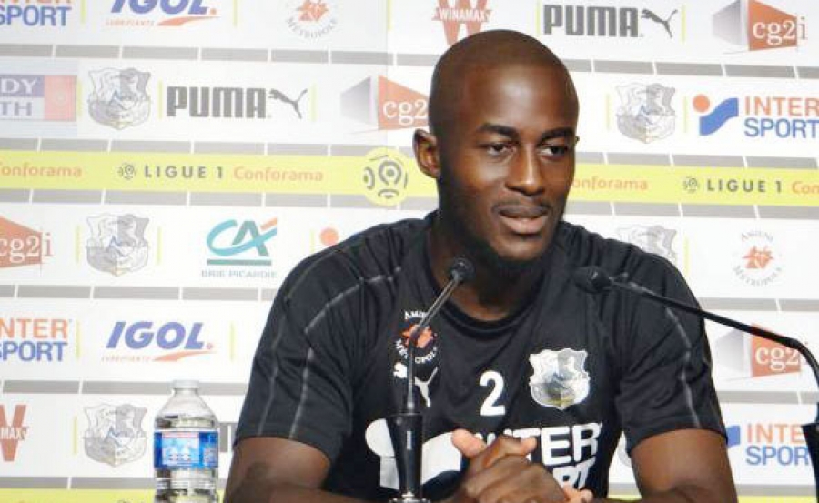 le joueur Prince-Désir Gouano, le défenseur central d'Amiens, club de ligue 1 française