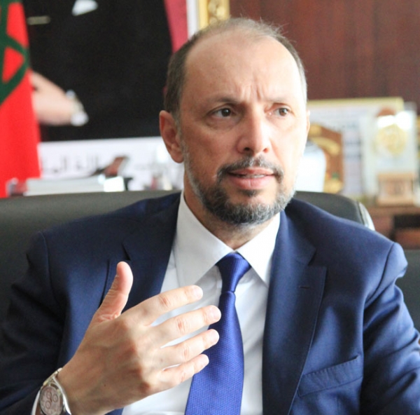 Mohcine Jazouli, ministre délégué marocain chargé de la coopération africaine.