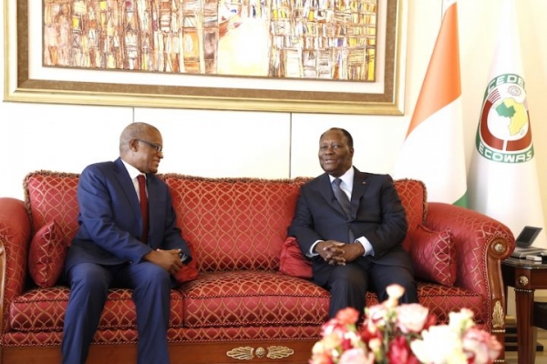 Le Président Alassane OUATTARA, s’est entretenu, avec le Secrétaire Permanent du G5 Sahel, M. Maman Sambo SIDIKOU, mardi 22 janvier 2019