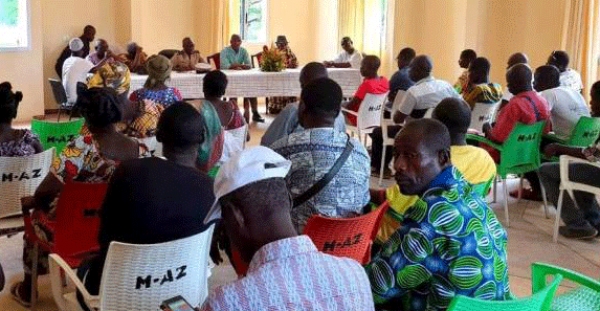 Le maire d'Adzaguié, Mamadou Kouliby, a convoqué une réunion, suite à l'incendie qui a ravagé la morgue