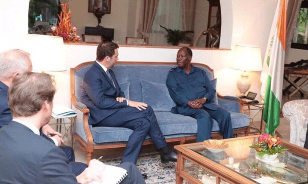 Le ministre français de l'Intérieur, Christophe Castaner, reçu dimanche par le Président Alassane Ouattara