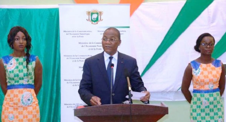 Bruno Nabagné Koné, ministre de la Communication, de l'Économie numérique et de la Poste.