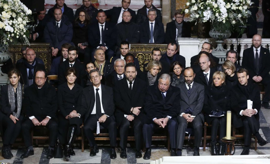 Emmanuel Macron a rendu un vibrant hommage à Johnny Hallyday.