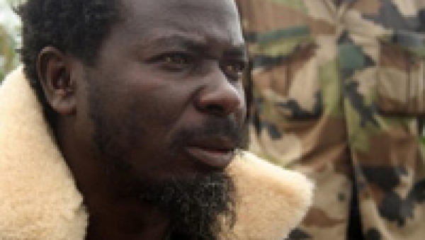 Le pasteur Frédéric Bintsamou, dit «Ntumi», le 20 juin 2007 à Kinkala dans le sud du Congo.