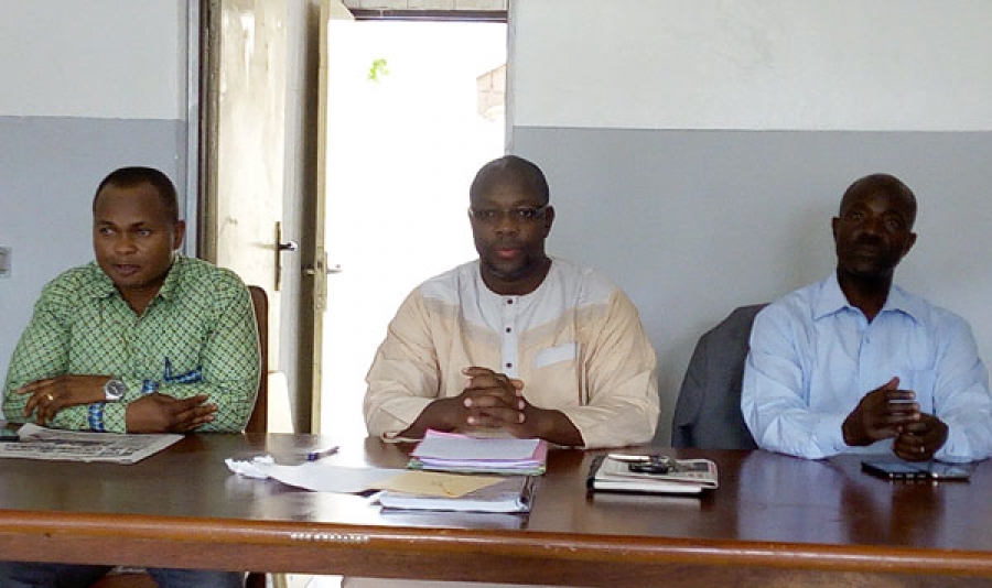 Touré Moussa (au milieu), président du comité d’organisation du 2è congrès ordinaire du MFA.