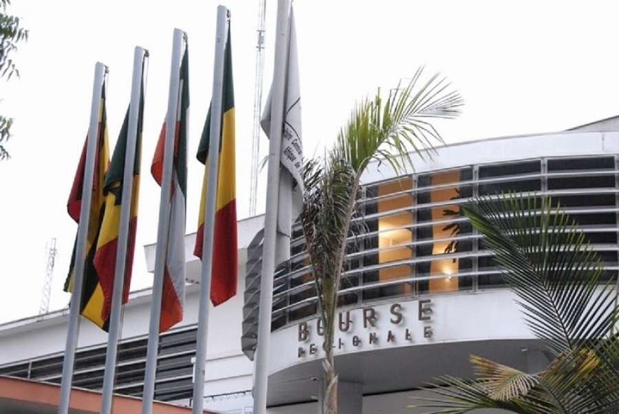 La bourse régionale des valeurs mobilières à Abidjan.  