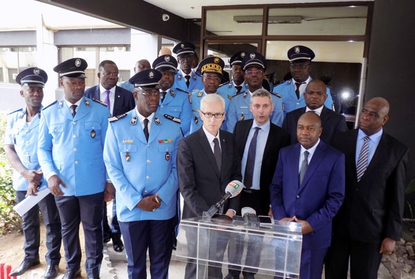 Le Secrétaire général d'Interpol, Jügen Stock, a échangé avec le ministre de l'Intérieur et de la Sécurité, Sidiki Diakité.