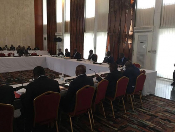 Le chef de l'Etat ivoirien au cours du séminaire sur le Secteur Education/Formation des enfants de 6 à 16 ans, ce lundi 13 juillet à Abidjan
