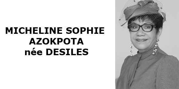 MICHELINE SOPHIE AZOKPOTA née DESILES, Directrice de la Galerie Dominantes, Ex-déléguée médicale chez Aventis Pasteur