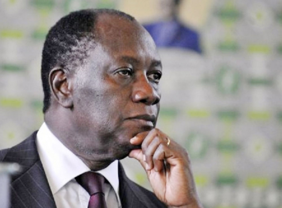 Le Président de la République de Côte d'Ivoire, Alassane Ouattara