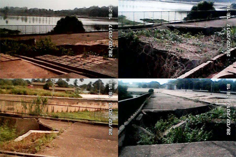 Les lacs aux caïmans qui ornent le palais présidentiel de Yamoussoukro sont dans un état de dégradation très avancée.