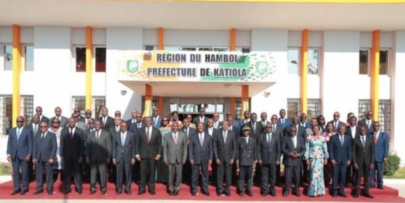 La réunion hebdomadaire du Conseil des ministres s'est tenue dans le Hambol lors de la visite d'Etat. (DR)