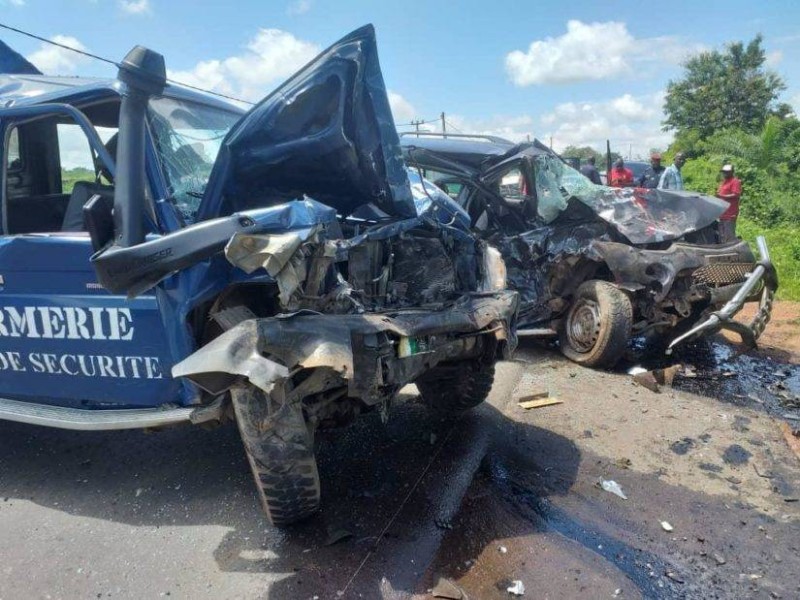 Le véhicule a été conduit à la brigade routière de N’douci pour enquête. (DR)