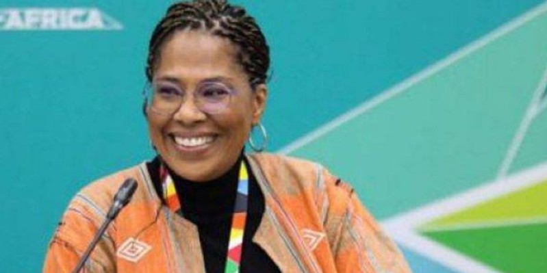 Nathalie Yamb, conseillère de M. Mamadou Koulibaly. (DR)
