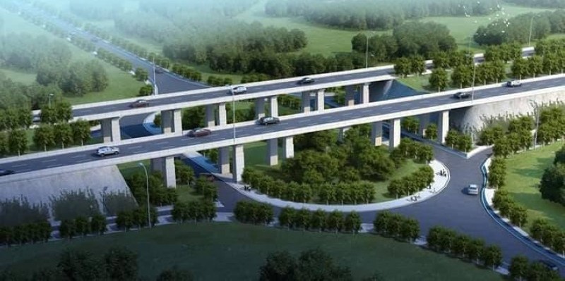 Une vue du futur 4è pont d'Abidjan. (DR)