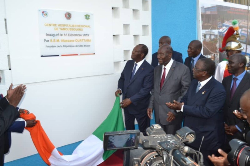 Le Chef de l'Etat Alassane Ouattara a inauguré le Chr de Yamoussoukro (DR)