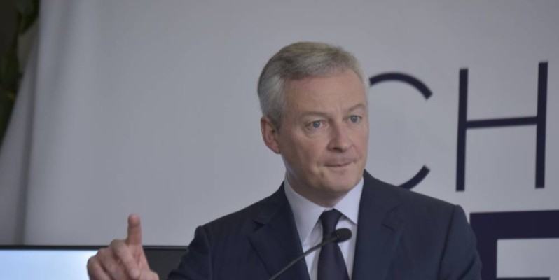 Le ministre français de l’Economie et des Finances, Bruno Le Maire, a assuré de la détermination de son pays à soutenir les PME ivoiriennes. (DR)