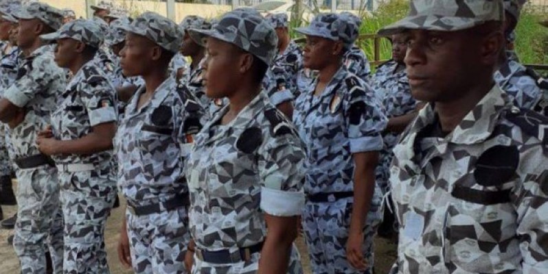 Une vue des agents de police. (DR)