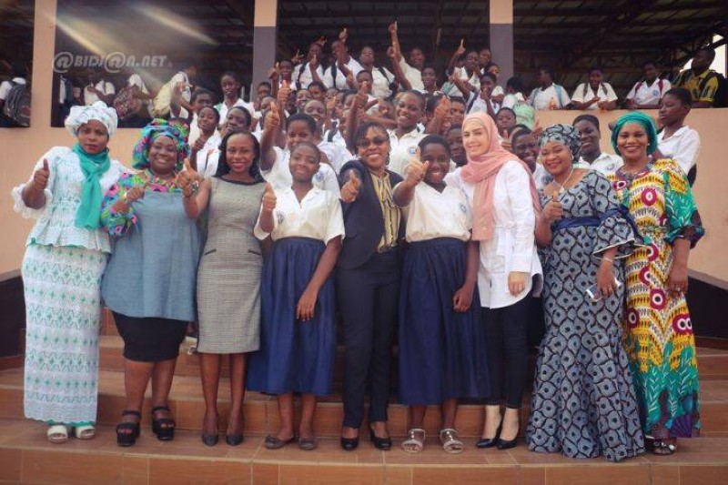 Les femmes leaders membres du réseau Fees ont partagé leur expérience avec les jeunes élèves du collège hôte.