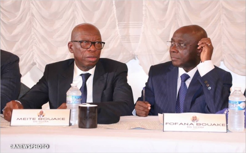 Les directeurs généraux, Bouaké Fofana et Méité Bouaké (DR)