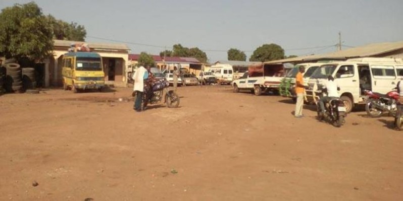 Le transport paralysé à Doropo, après l'annonce du décès de Wattao. (DR)