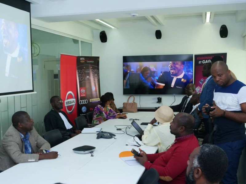 La conférence de presse de lancement de la tombola 2020 de Canal+ Côte d'Ivoire (DR)