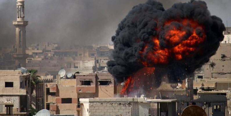 Bombardements du régime Assad sur Deraa, le 8 juillet 2018. (DR)