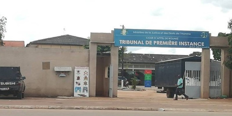 Le tribunal de première instance de Bouaké. (AIP)