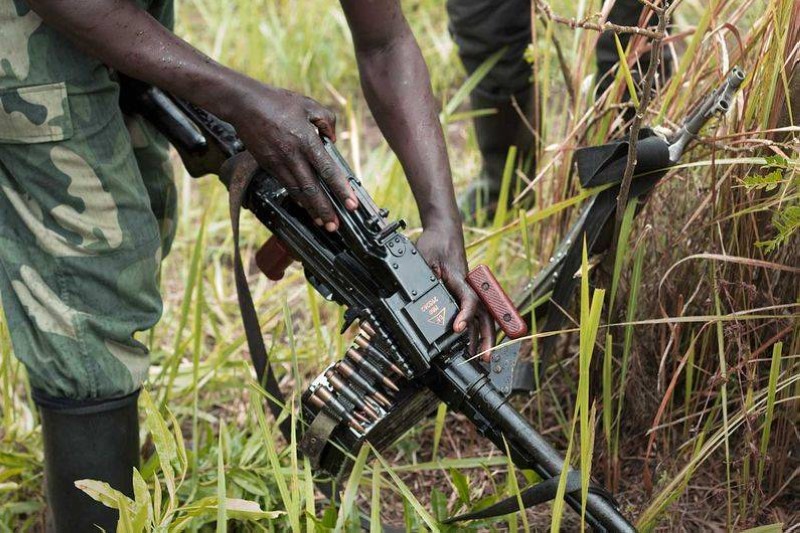 Des militaires armés combattant dans le nord Kivu. (DR)