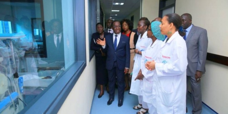 Le ministre de la Santé et de l'Hygiène publique visite les locaux du Chu d'Angré. (AIP)