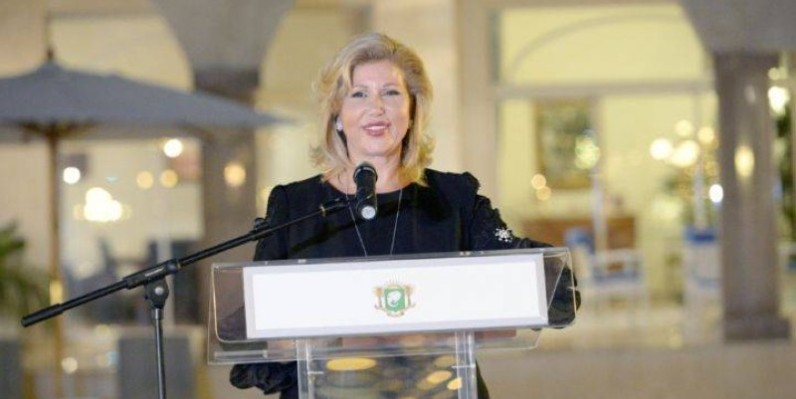 Mme Dominique Ouattara, Première dame de Côte d'Ivoire. (DR)