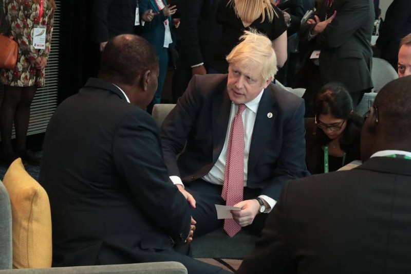 Alassane Ouattara et Boris Johnson se sont entretenus en marge du sommet Royaume-Uni/Afrique (Presidence.ci)