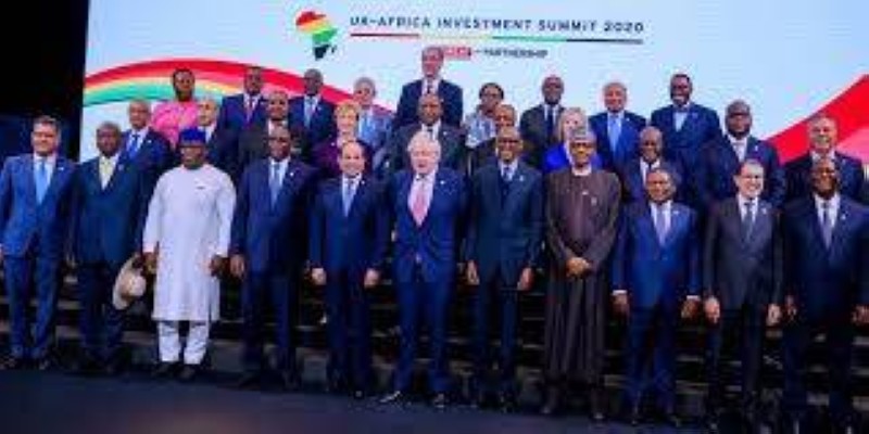 La photo de famille après le Sommet Royaume-Uni - Afrique. (DR)