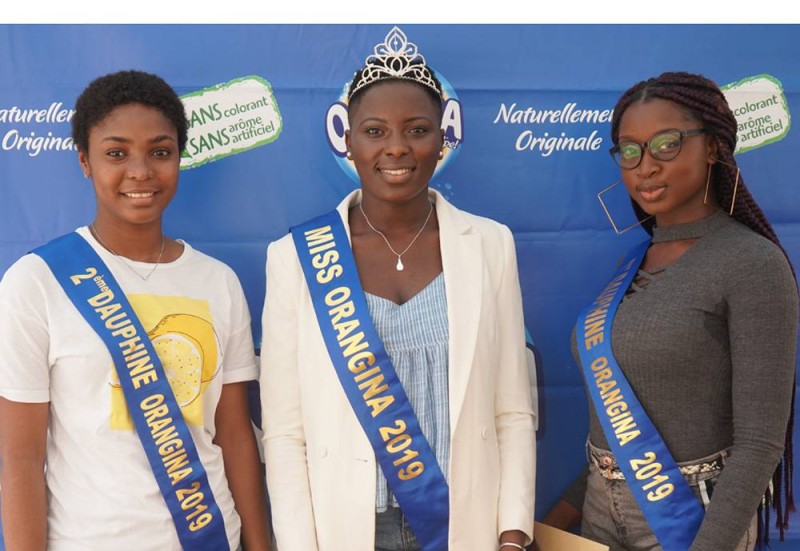 "Miss Orangina" et ses dauphines ont reçu leur récompense (DR)
