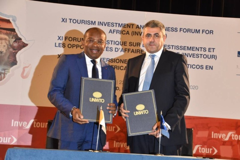 Le ministre Siandou Fofana et le Secrétaire général de l’Omt, Zurab Pololikashvili