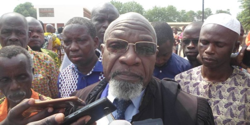 Me Adjé Luc, l'un des conseils de Jacques Mangoua ne décolère pas après le rejet de la demande de la mise en liberté de son client par le tribunal de Bouaké. (DR)