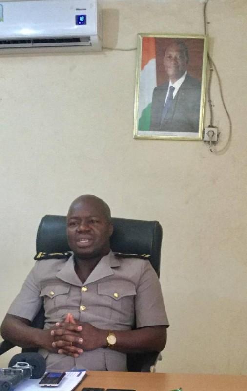 Le sous-préfet de Sorobango, Kouadio Nestor, rassure les populations (DR)