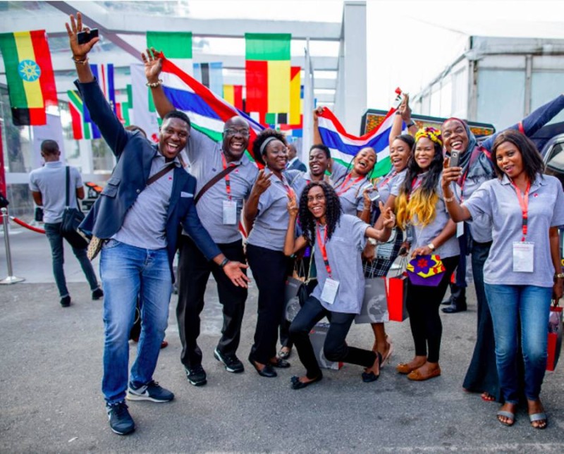 Un groupe d’entrepreneurs africains au forum de l’entrepreneuriat de TEF (DR)