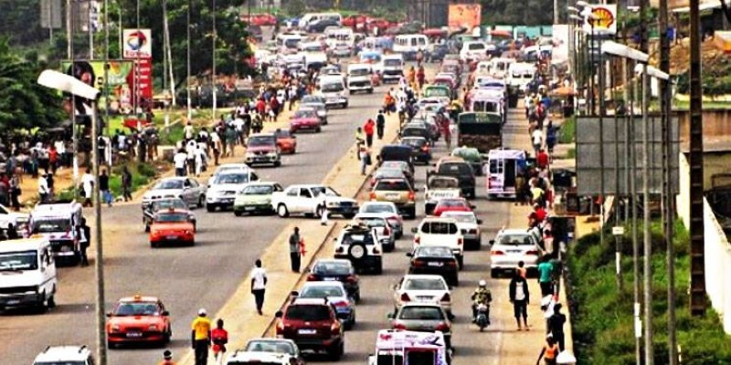Une circulation dense à Abidjan. (DR)
