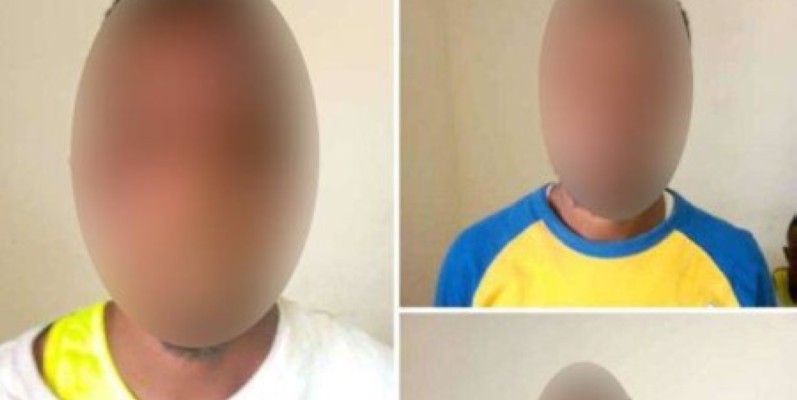 Les trois individus présumés meurtriers de l’Adjudant de police, Koné Vamara. (DR)