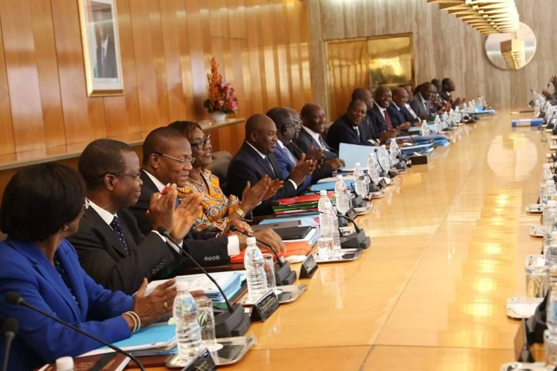 La réunion hebdomadaire du conseil des ministres