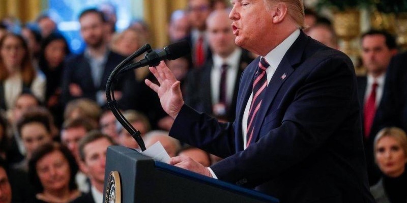 Donald Trump à la Maison Blanche le 6 février 2020. (DR)