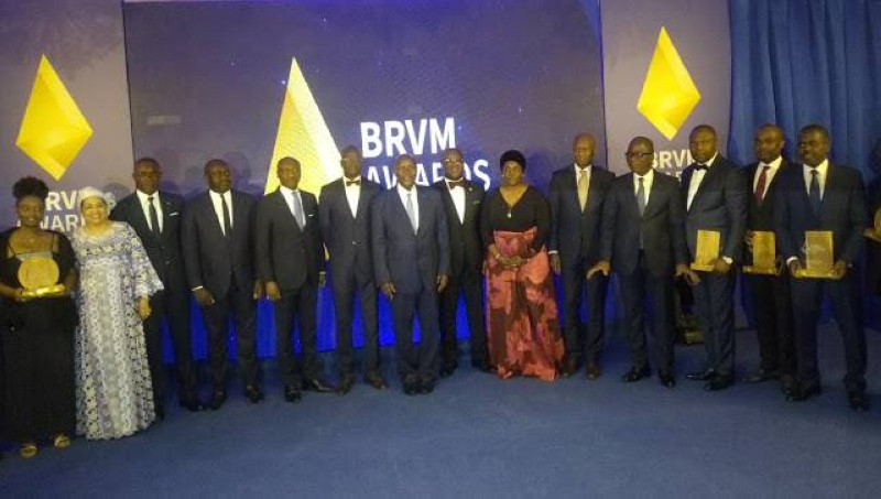 La première édition des BRVM Awards a consacré Daniel Kablan Duncan, grand prix du marché financier régional (DR)